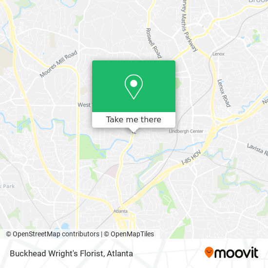 Buckhead Wright's Florist map