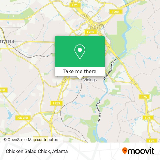 Mapa de Chicken Salad Chick