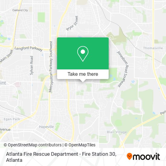 Mapa de Atlanta Fire Rescue Department - Fire Station 30