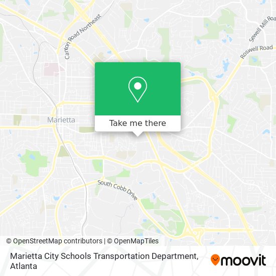 Mapa de Marietta City Schools Transportation Department