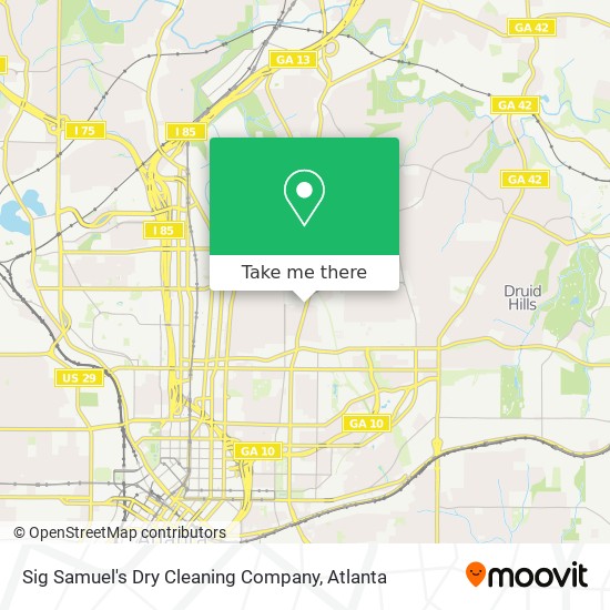 Sig Samuel's Dry Cleaning Company map