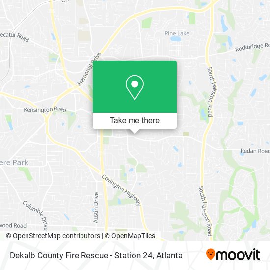 Mapa de Dekalb County Fire Rescue - Station 24