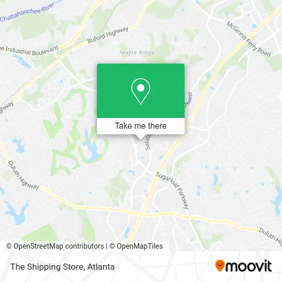The Shipping Store map