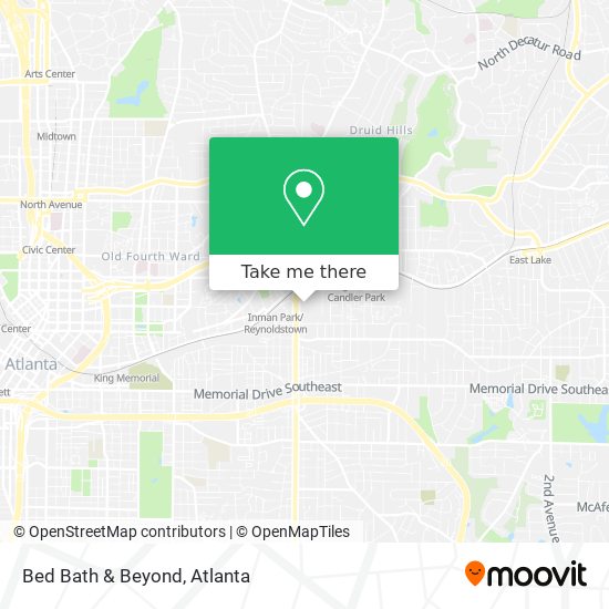 Bed Bath & Beyond map