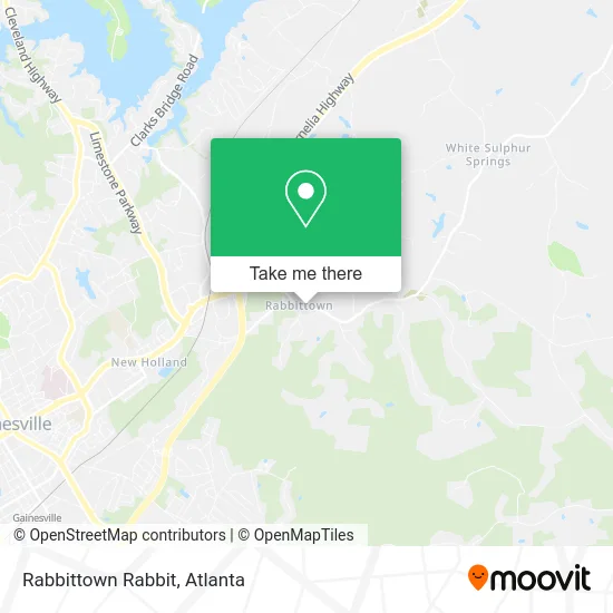 Rabbittown Rabbit map