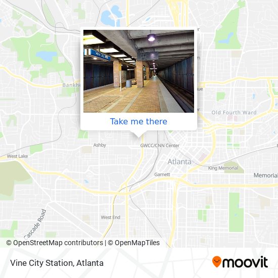 Vine City Station map