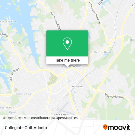 Mapa de Collegiate Grill