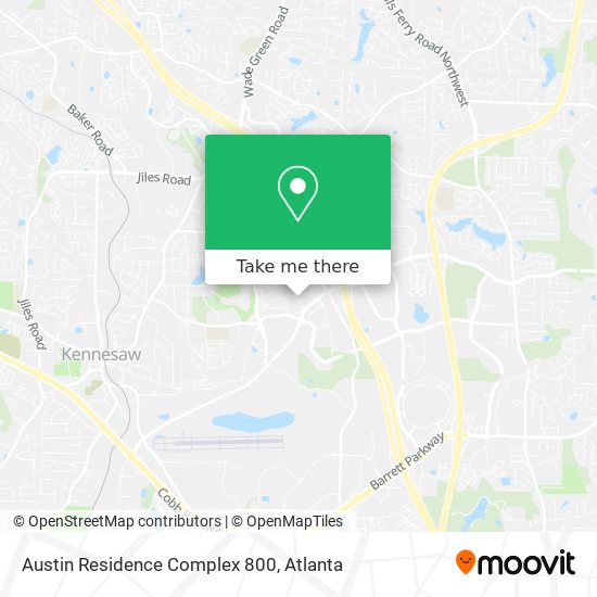 Mapa de Austin Residence Complex 800