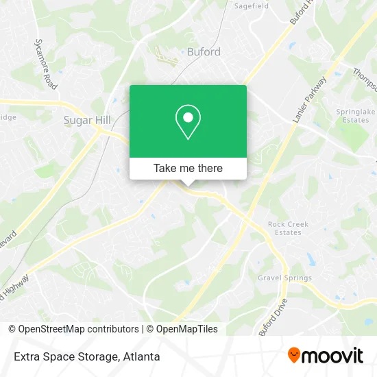 Mapa de Extra Space Storage