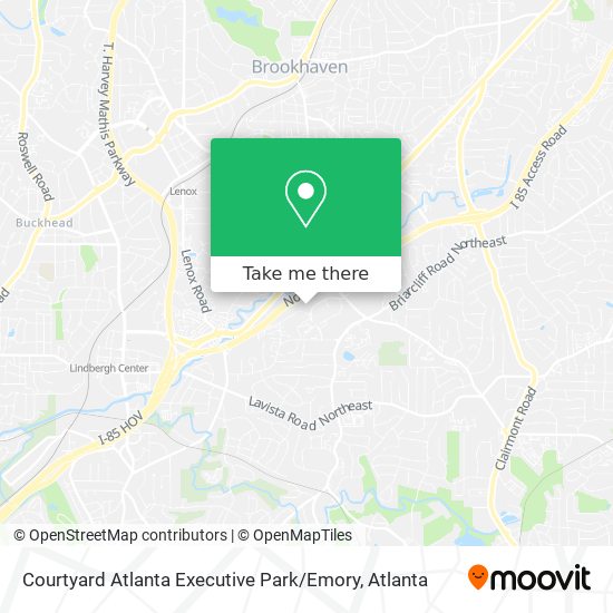 Courtyard Atlanta Executive Park / Emory map