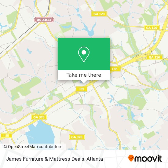 James Furniture & Mattress Deals map