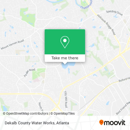 Dekalb County Water Works map