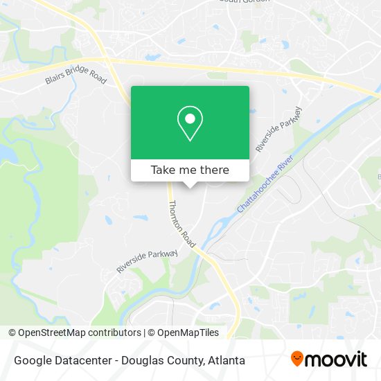 Mapa de Google Datacenter - Douglas County