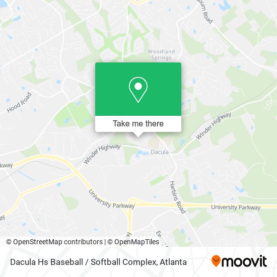 Mapa de Dacula Hs Baseball / Softball Complex