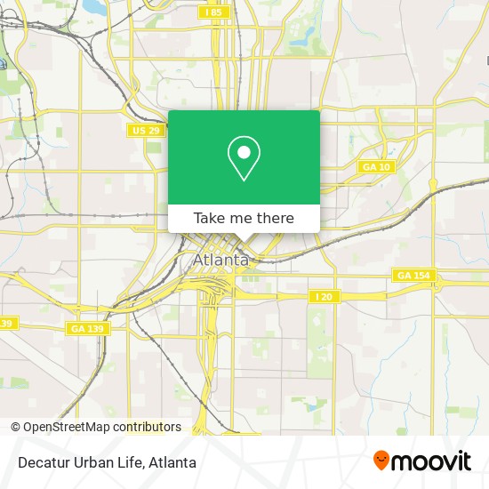 Mapa de Decatur Urban Life