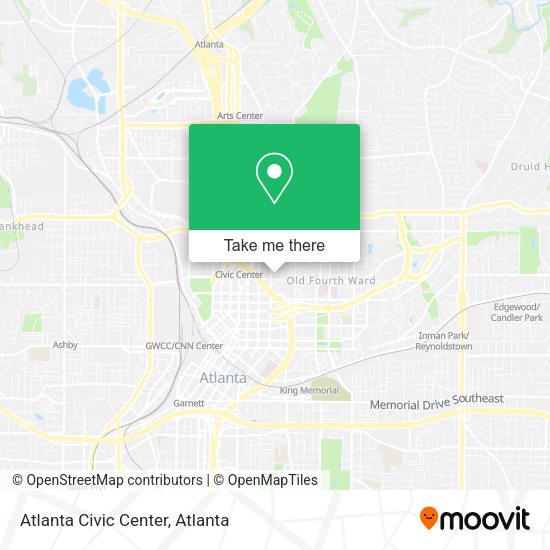 Atlanta Civic Center map