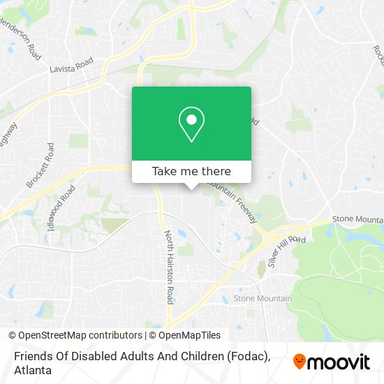 Friends Of Disabled Adults And Children (Fodac) map