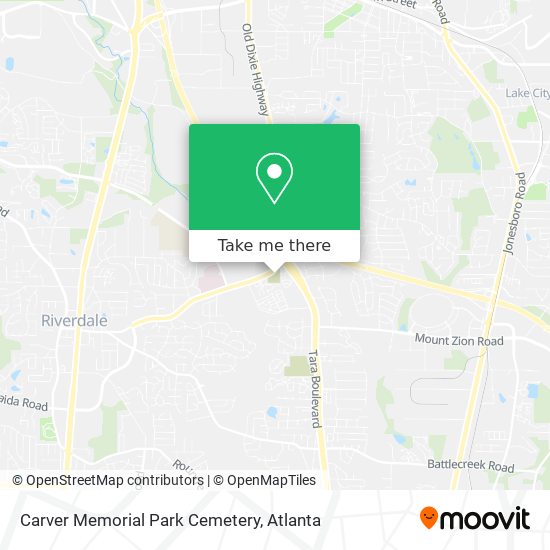 Carver Memorial Park Cemetery map