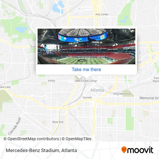 Mapa de Mercedes-Benz Stadium