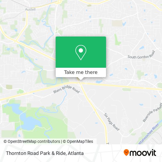 Mapa de Thornton Road Park & Ride