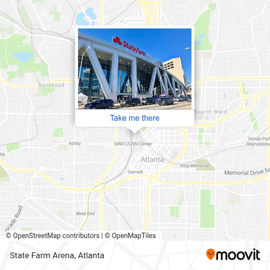 State Farm Arena map