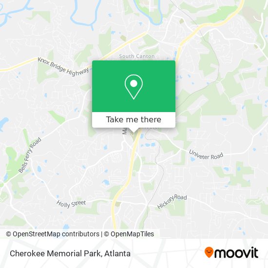 Cherokee Memorial Park map
