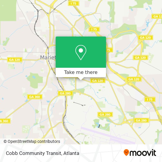 Mapa de Cobb Community Transit