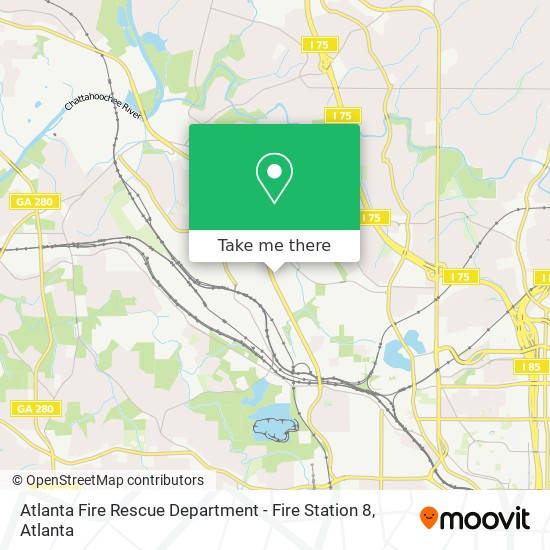 Atlanta Fire Rescue Department - Fire Station 8 map