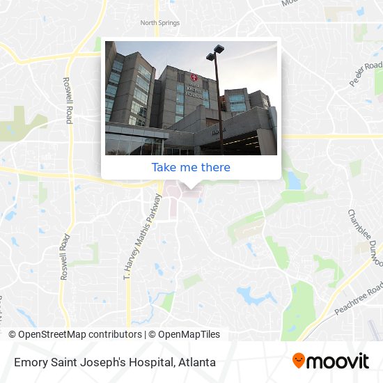 Emory Saint Joseph's Hospital map