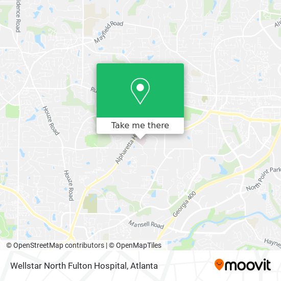 Mapa de Wellstar North Fulton Hospital