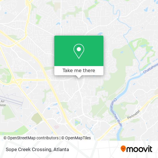 Sope Creek Crossing map