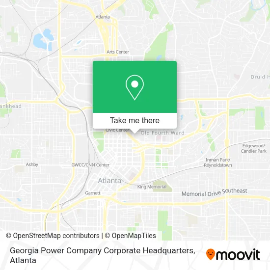 Georgia Power Company Corporate Headquarters map