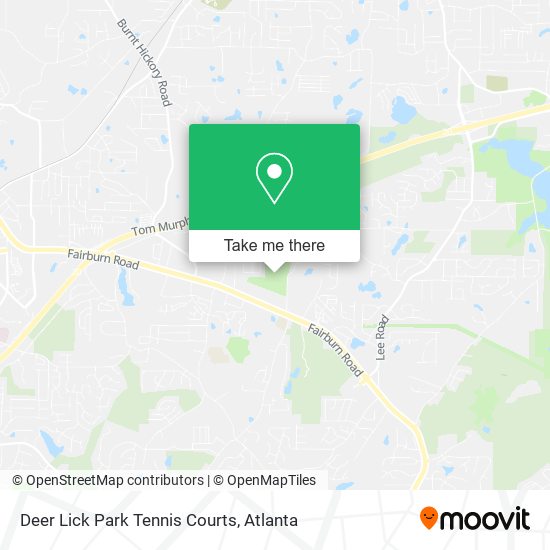 Deer Lick Park Tennis Courts map