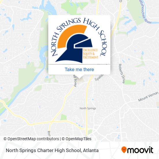 Mapa de North Springs Charter High School
