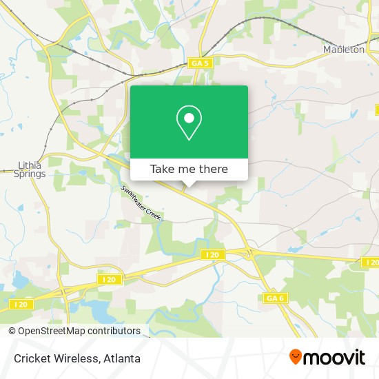 Cricket Wireless map