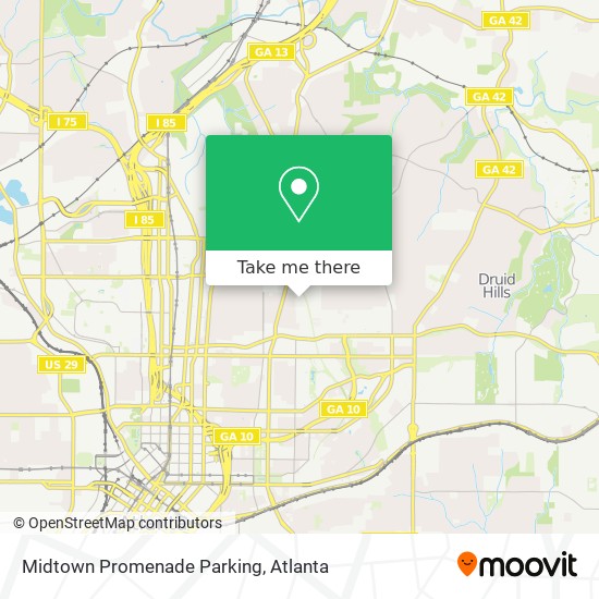 Mapa de Midtown Promenade Parking