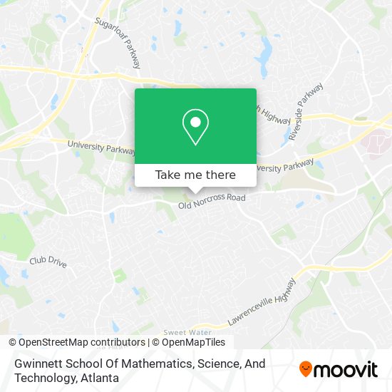 Gwinnett School Of Mathematics, Science, And Technology map