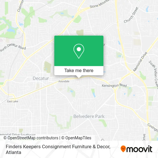 Finders Keepers Consignment Furniture & Decor map