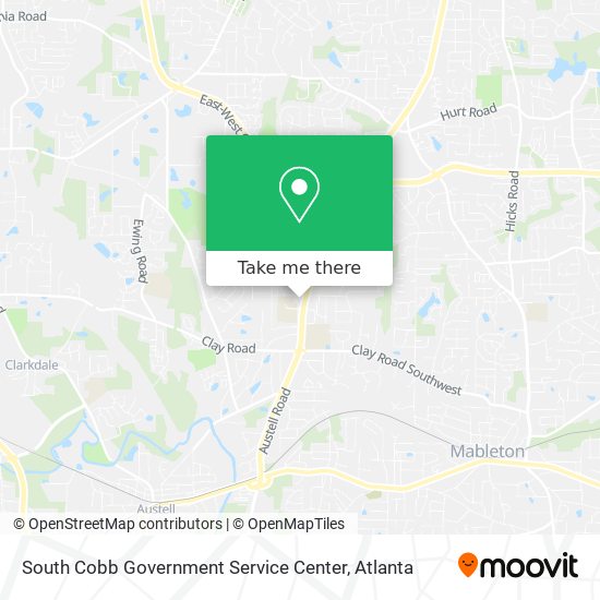 South Cobb Government Service Center map