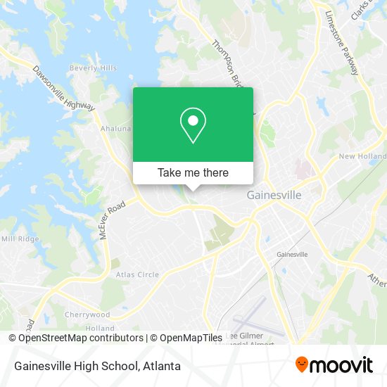 Gainesville High School map