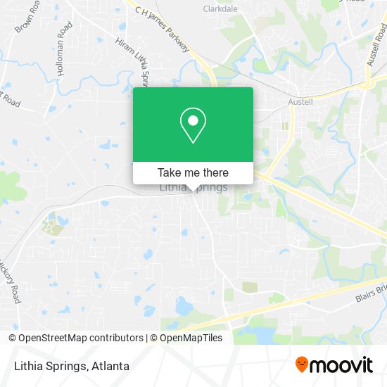 Lithia Springs map