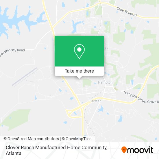 Mapa de Clover Ranch Manufactured Home Community