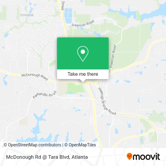 McDonough Rd @ Tara Blvd map