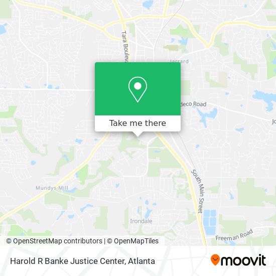 Harold R Banke Justice Center map