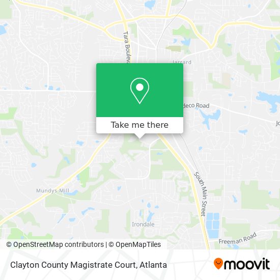 Clayton County Magistrate Court map
