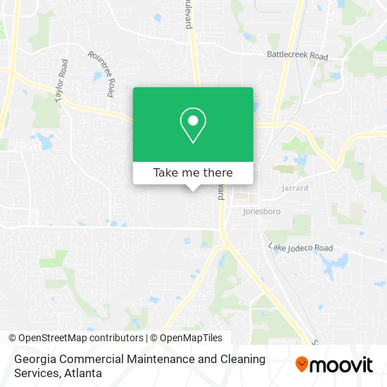 Georgia Commercial Maintenance and Cleaning Services map