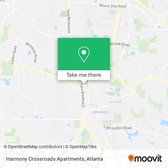 Harmony Crossroads Apartments map