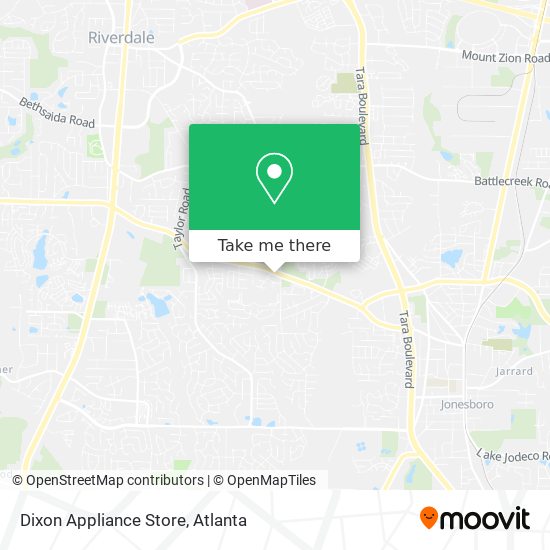 Dixon Appliance Store map