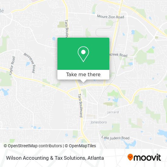 Wilson Accounting & Tax Solutions map