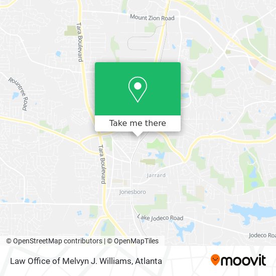 Law Office of Melvyn J. Williams map